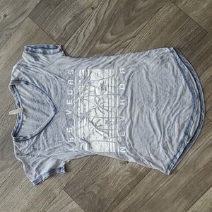 Las Vegas Lightweight V Neck Tshirt Size Small